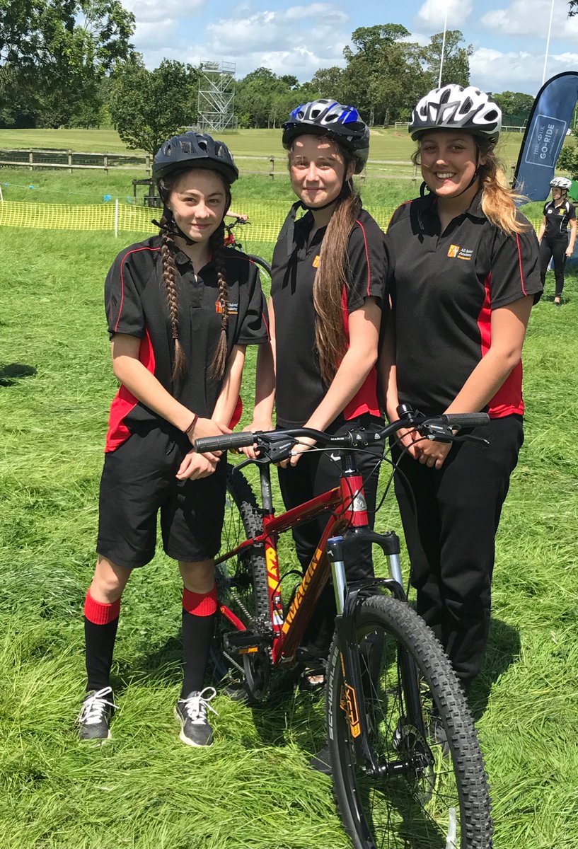 Well Done to the Yr10 Girls Mountain Biking team!!! <a href="/_SchoolGames/">School Games National Finals</a> @CheltenhamSSN  Great day Great weather!