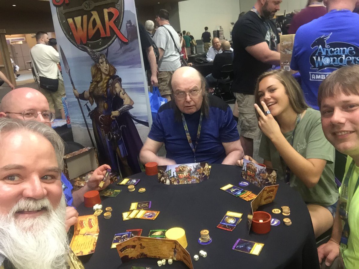 kimpek's tweet photo. #SpoilsofWar is getting big 👍👍@ArcaneWonders #originsgamefair #ORIGINS2017 Join us and get a free Promo card https://t.co/029jJTI3FY