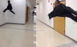 The floor is lipstick that smudges