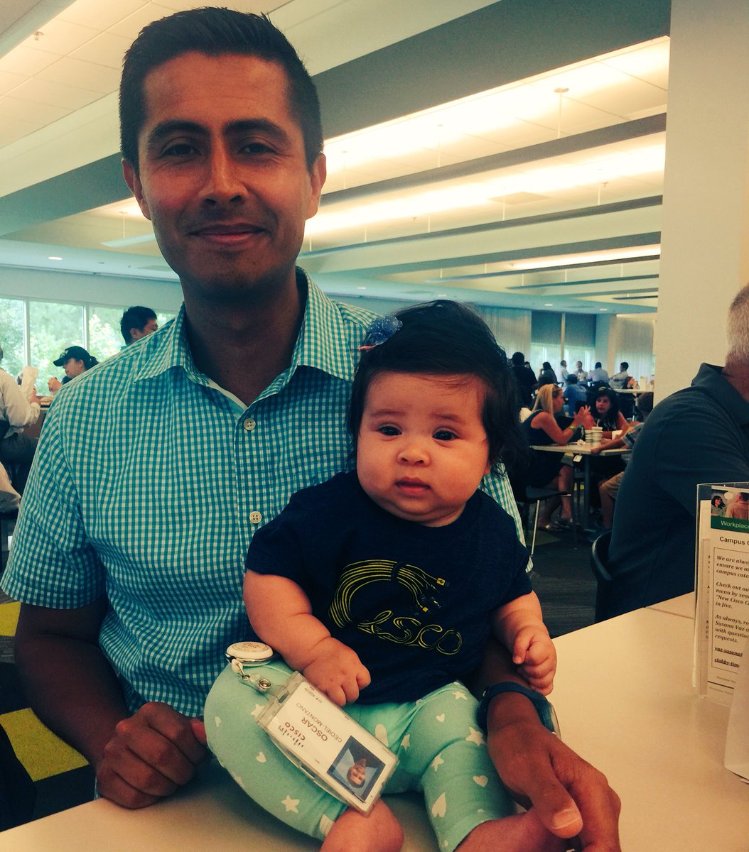 BHCopeland's tweet image. Its family day here at @WeAreCisco and @andrescolombia takes the prize for cutest little #cisconian. #LoveWhereYouWork