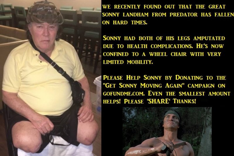 #sonnylandham aka billy needs medical help! Visit & support youtu.be/e44VguGpzUI
@BonafideBlack @TheArnoldFans @Schwarzenegger @Predator