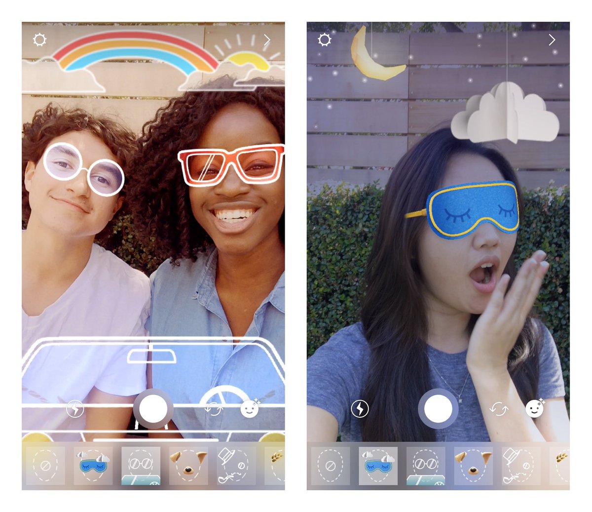 Instagram on Twitter: "New face filters alert! Bring along a friend for the  road trip filter 🚘 or try on a sleep mask 💤 https://t.co/L52LYCBXoo" /  Twitter