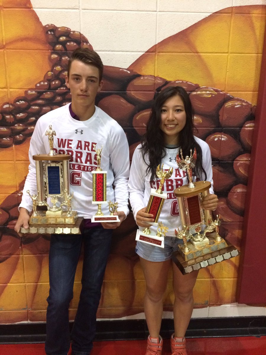 Cobras JV and Varsity Athletes of the Year. Congrats to these fine young athletes. #WeAreCobras