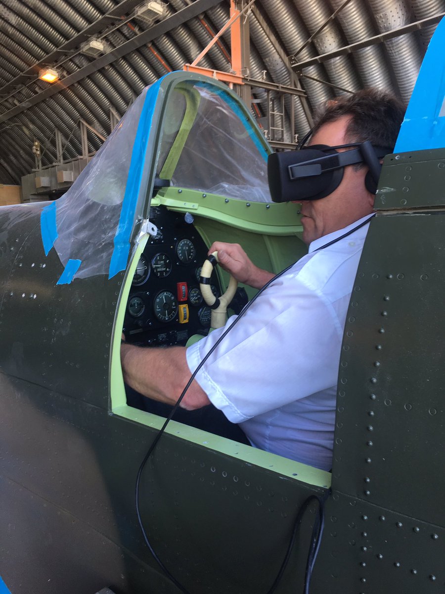Our Spitfire Cockpit for our VR platform. <a href="/virtrealitytime/">VirtualReality Times</a>