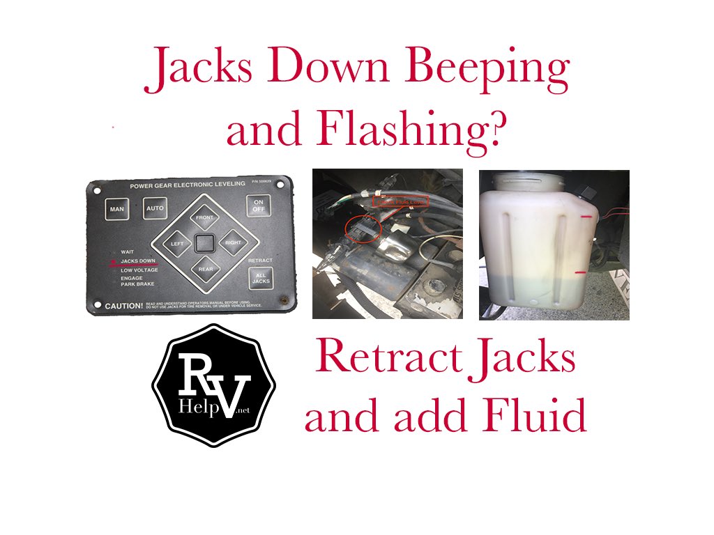 RV_help's tweet photo. Some leveling systems use a sensor in the reservoir to detect if the jacks are down.   #rvhelp #rv #motorhome https://t.co/6Piz5FOGwq