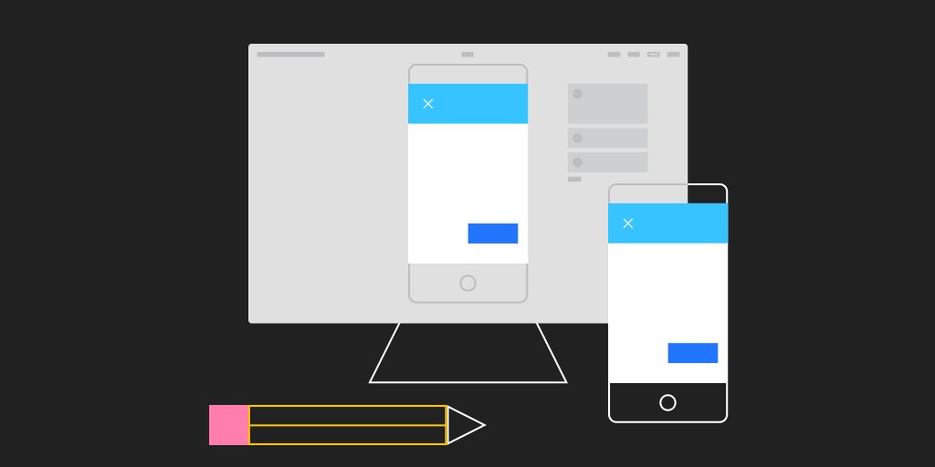 Image of abstracted Gallery UI on on desktop and mobile