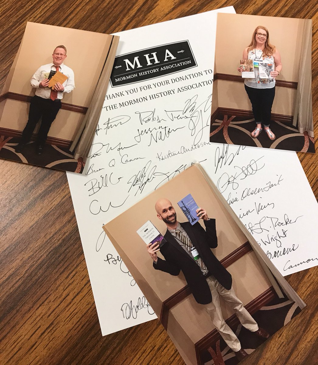IllinoisPress's tweet photo. Love the thank you note from @MormonHistAssoc! Glad to support the annual student reception. @jstuart87 #MHA2017 #ReadUP https://t.co/lVWOK4LAPv