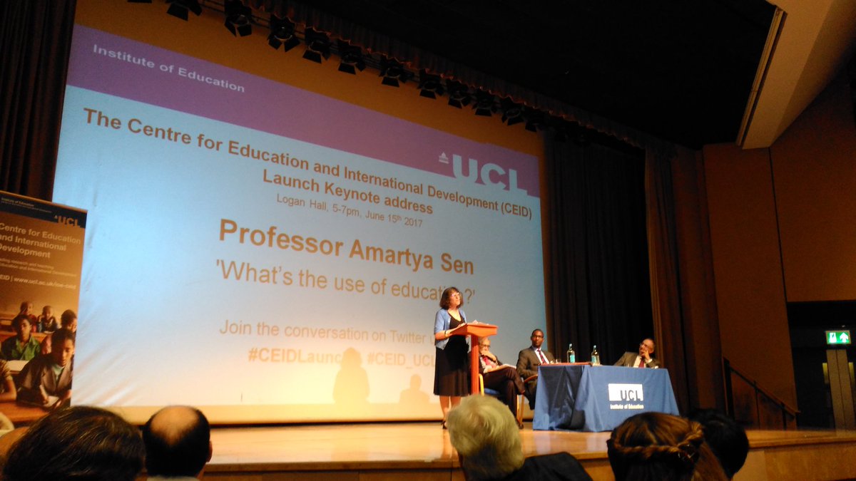 Rosa_Crawford's tweet photo. Professor Elaine Unterhalter @IOE_London with Amartya Sen #CEIDLaunch #CEID_UCL @eduint https://t.co/N3nbVaOEPR