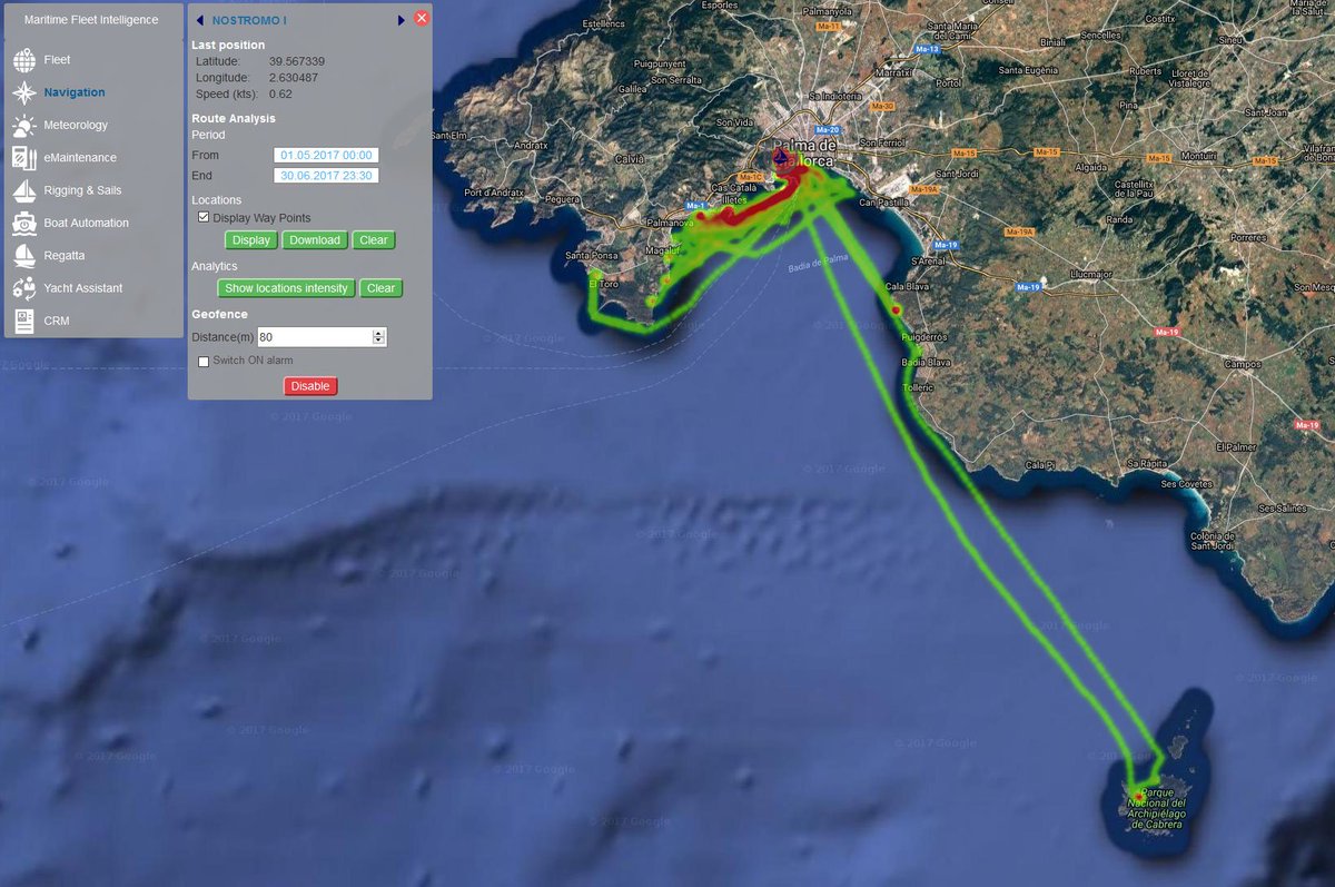 KeteaTech's tweet photo. Updated our #Iot platform, new features! Check which places your #ship visited most often with the location heat map! #BigData #analytics https://t.co/Eo6yM4jy2x