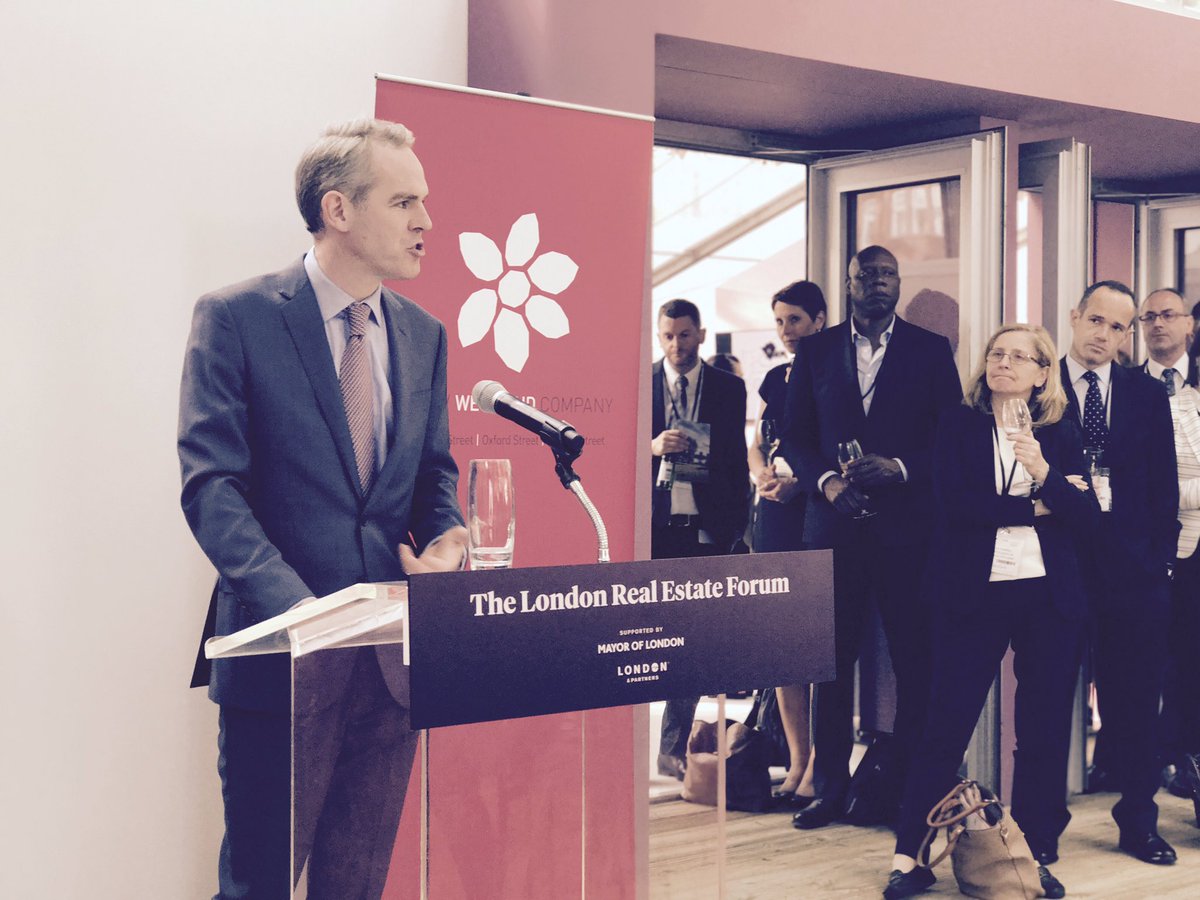 newwestend's tweet photo. #LREF2017 - @Grosvenor_GBI CEO @Craig_McWilliam talks about @OxfordStreetW1 hosting more economic activity and jobs - even scale https://t.co/yawYUl02u2