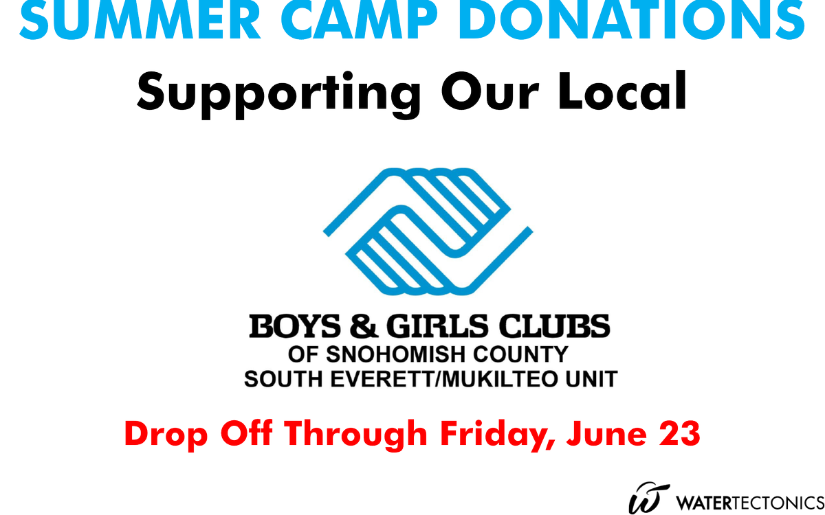 WaterTectonics's tweet photo. Reminder WT employees/vendors/friends, our BGC drive is underway. Like last year, our goal is to fulfill their summer camp needs list #BGCSC https://t.co/woVo6ZB14N