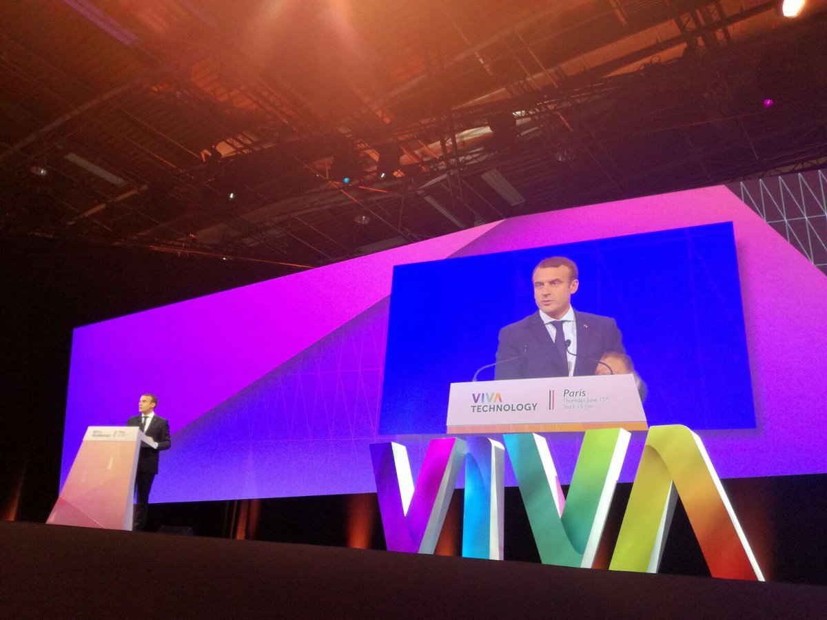 « We are at the beginning of the new wave. France is a place to be, to invest and succeed » <a href="/EmmanuelMacron/">Emmanuel Macron</a> #VivaTech via <a href="/HUBInstitute/">HUB Institute</a>