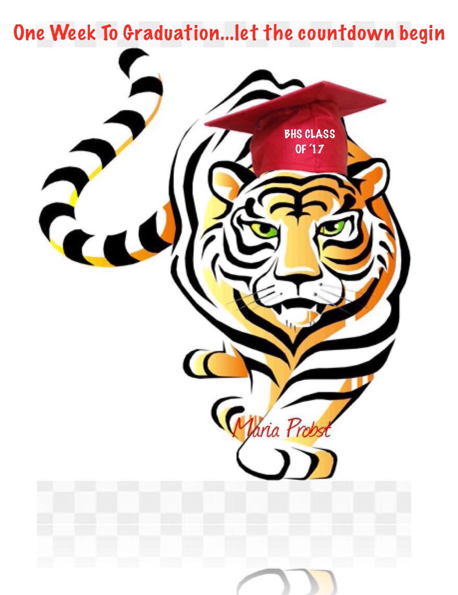 BloomfieldPulse's tweet photo. @BloomfieldPulse One Week To Graduation.....let the countdown begin 👩‍🎓🎓👨‍🎓🎓 @BHSCO17 https://t.co/iQBDucMYks
