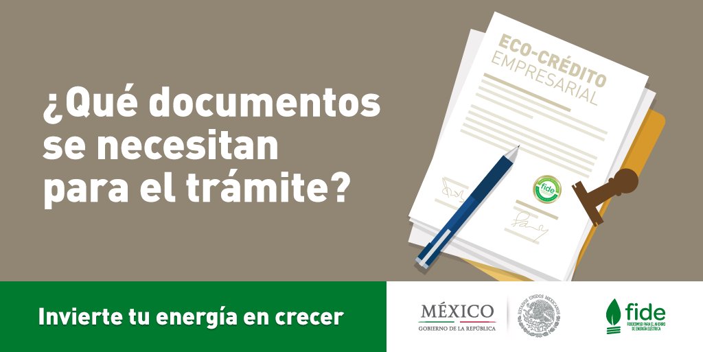 Eco-Crédito FIDE tweet media