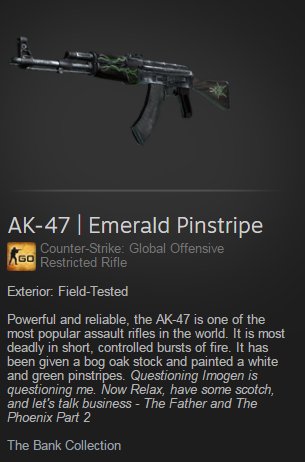 TF2EASY's tweet image. ⏰24 HOUR GIVEAWAY ⏰
Giving away AK-47 | Emerald Pinstripe FT💰
❤️Follow+Retweet to enter! ❤️
🎰#csgogiveaway #csgogambling 🎰