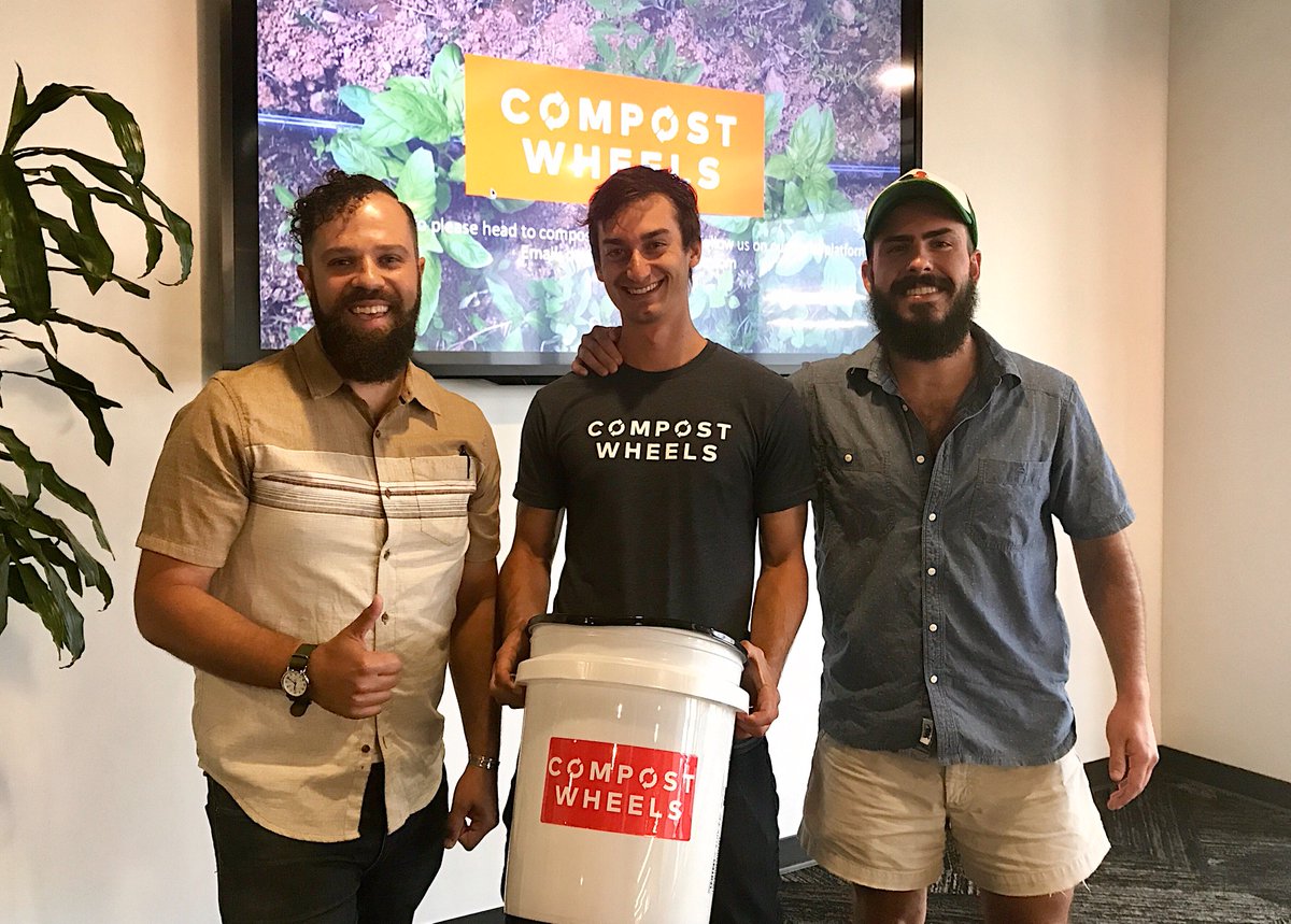 If you haven't checked out <a href="/compostwheels/">Compostwheels</a> do it now! Thanks for the visit, guys! Q&amp;A with the founder himself here: bit.ly/2sxhAC9