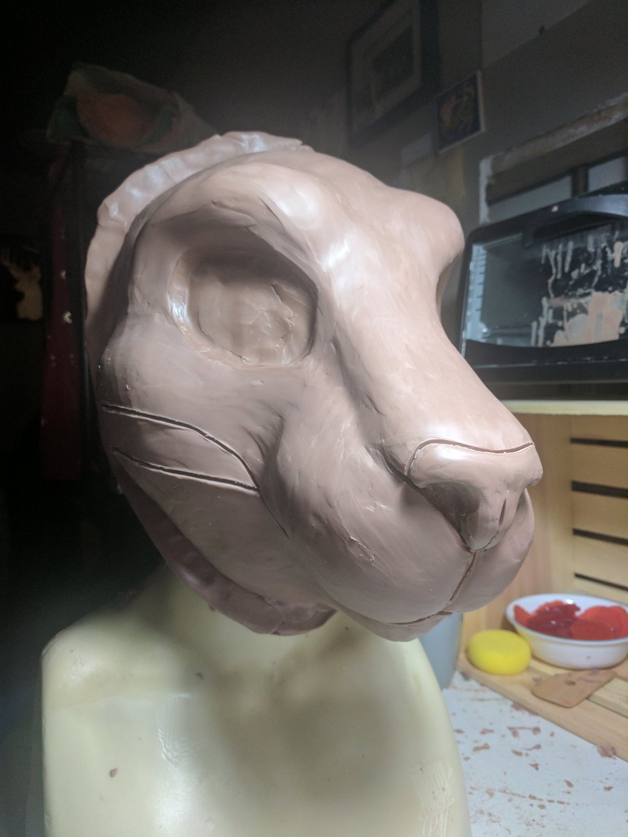 Foxworks_Studio's tweet photo. Big cat sculpt done! https://t.co/tOg8ixdbwj