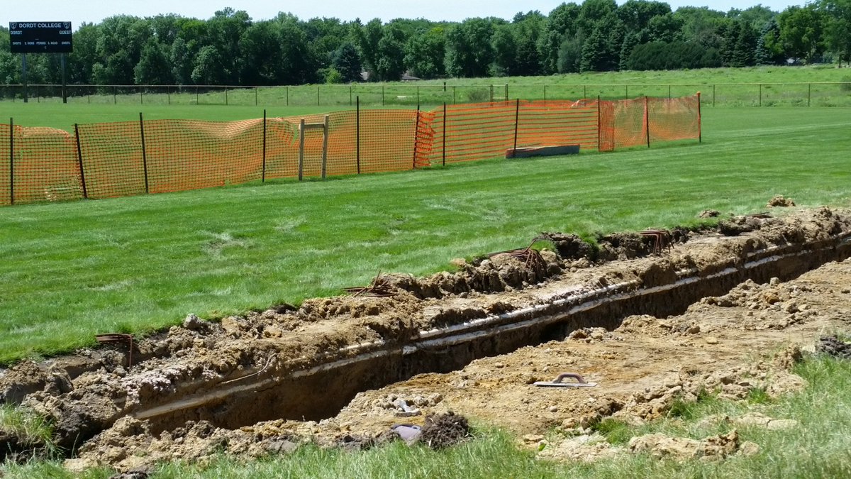 DordtMSoccer's tweet photo. Press box complex, video room and bleacher project...under way! https://t.co/EyraNVNHej