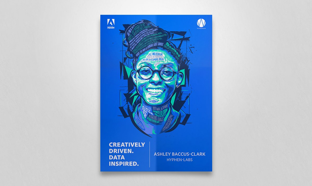 WundermanDM's tweet photo. A neuroscientist &amp; artist, @The_Recombinant lives ‘Creatively Driven. Data Inspired.’ #CannesPortrait #CannesLions https://t.co/yYBzZp9ykd https://t.co/hG6YU1tvnx