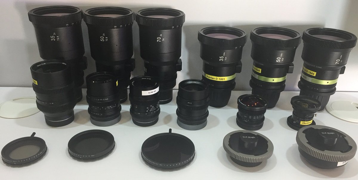 HoldanBlog's tweet photo. Nice little selection of @slrmagic MFT &amp; PL #lenses #Anamorphot #Anamorphic on show at the @mediaprodshow #MPS2017 #hyperprime #GH5 https://t.co/D8KS8rl0on