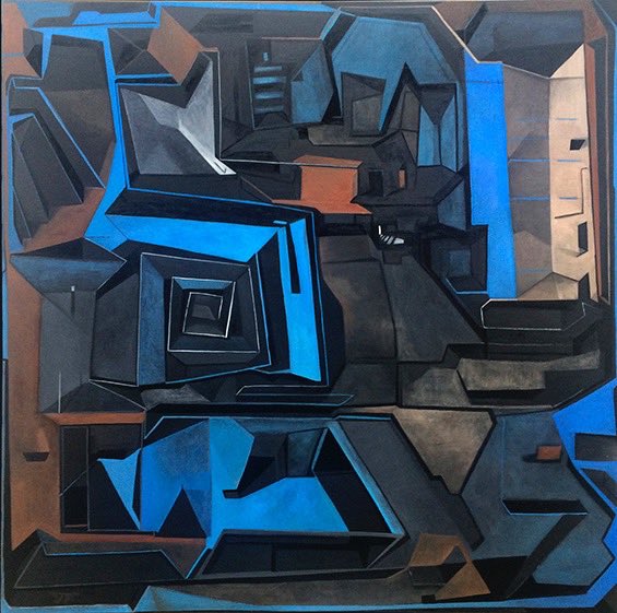 JTORIGINALS's tweet photo. New Labyrinth XXXV 4'x4' #LifeisLabyrinth
#modernart #abstractart 
#oilpainting #artmakescbus #artgallery #artground #Geometricart https://t.co/Zg3iq93poB
