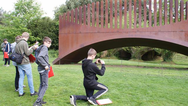 HorsforthArt's tweet photo. Year 9 and 10 Art &amp; Photo students visited the Yorkshire Sculpture Park. With a guided tour and at specialist workshops throughout the day. https://t.co/p1mV6WtEM7