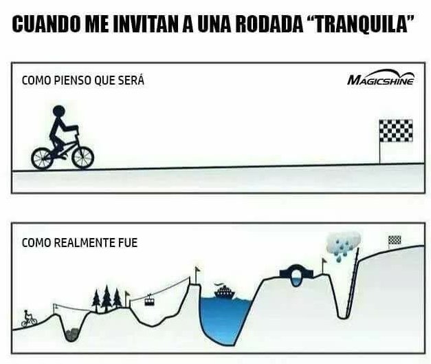 VivoBikes's tweet photo. Cuando te invitan a rodar "tranqui" 😂 https://t.co/cdvpvnJ2VC