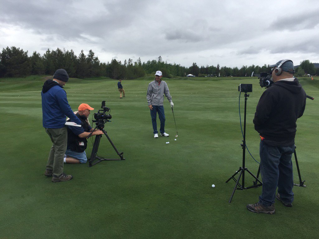 Arrived in OR. Fun with my television tip. Excited for the #PGAProChamp.