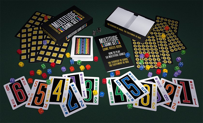 MultitudeGame's tweet image. Due to inconsistencies in the printing, the green background on the game components didn&apos;t match perfectly. The design is now black.