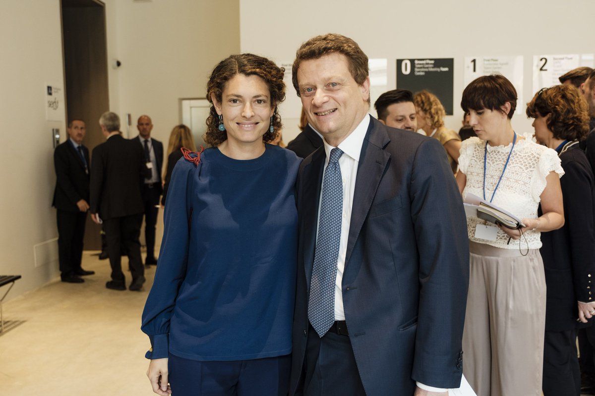FondAgnelli's tweet photo. Inaugurazione della nuova sede della #FondazioneAgnelli con #JohnElkann,il Presidente #Mattarella, @MikeBloomberg e #GinevraElkann #FA50anni https://t.co/gfiglOcaqH