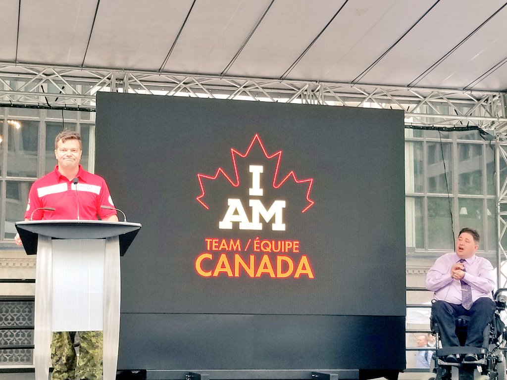 AccessibleMedia's tweet photo. AMI was at @InvictusToronto tickets launch. Stay tuned for coverage on AMI-tv and digital leading up to the Games this September. #IAM 🇨🇦🎫🇨🇦 https://t.co/DUtVG4IDp1