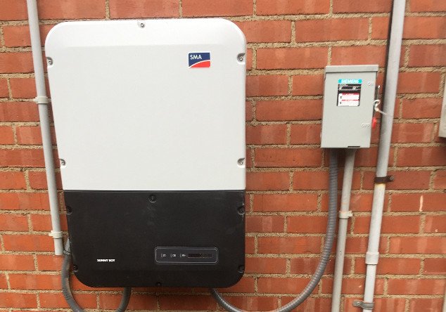 EcoDirectSolar's tweet photo. Customer Jeff, of Pennsylvania, shares pics of his grid-tie solar install w/ SMA Sunny Boy 7.7 kW 1-Phase Grid-Tie Inverter. #SolarInAction https://t.co/93Ps0l6Zd3