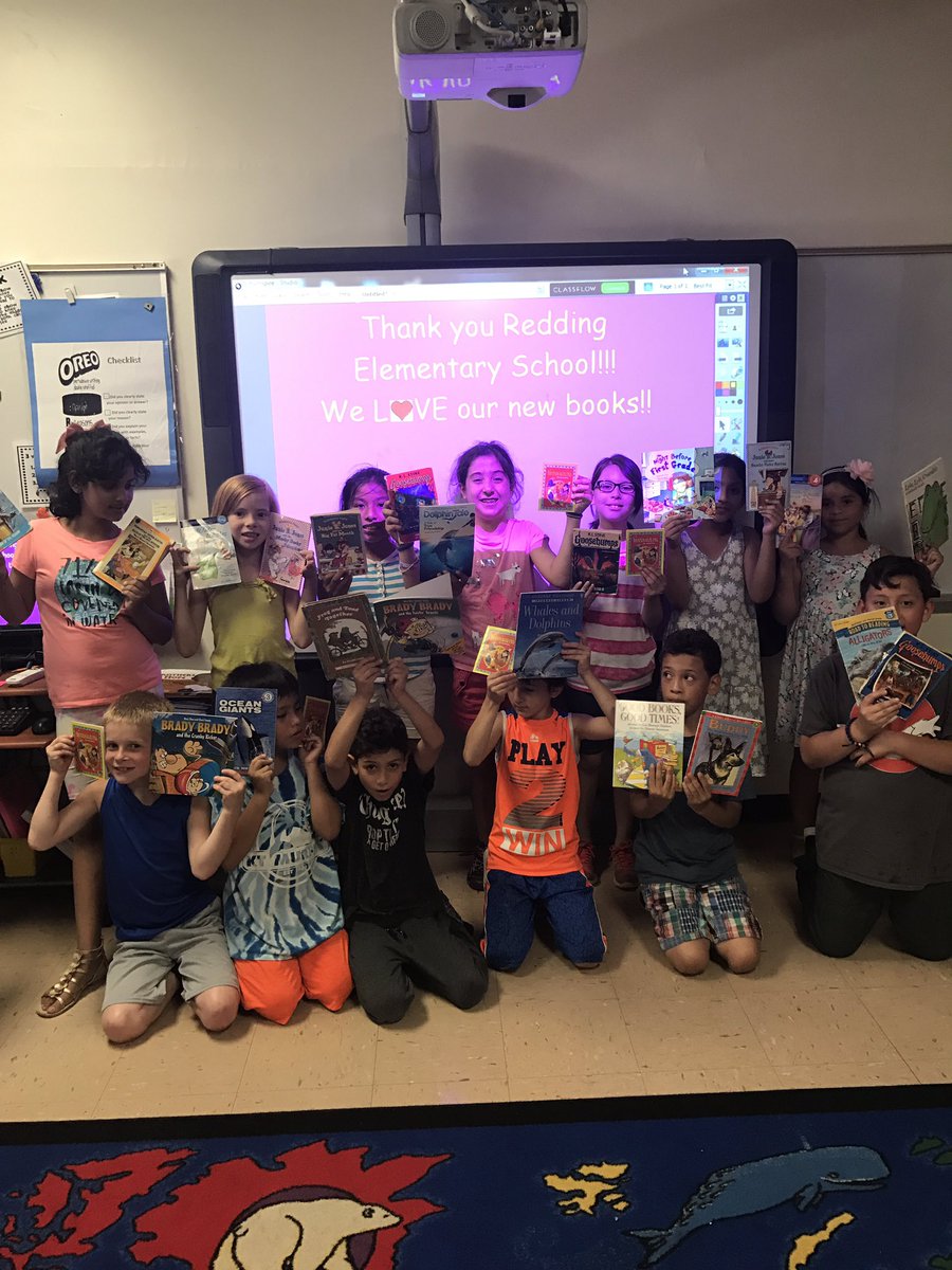 MrsPoke_8's tweet photo. A VERY special thank you to Redding Elementary School for donating summer reading books to KT Murphy!! #lovereading #thankful @CelebrateRES https://t.co/KhIXtaXLVE
