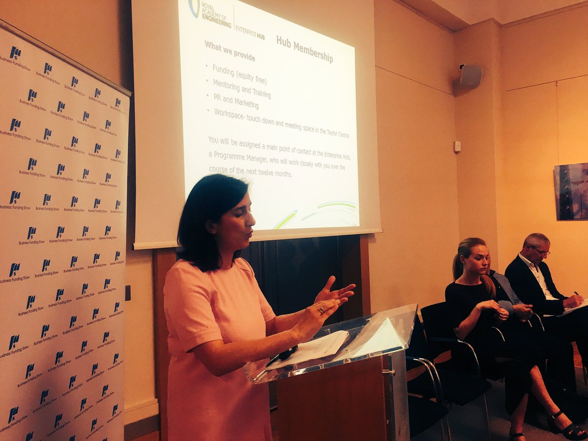 bizfundingshow's tweet photo. What does @RAEng_Hub provide? #Funding #Mentoring #Training #PR #Marketing #Workspace! #WOW #GetGrant #BFS17 👏 https://t.co/TEaBss3CqE