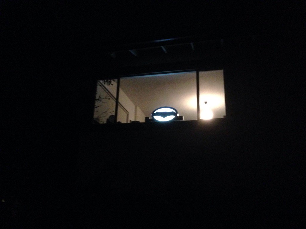 AliceCalamar's tweet photo. Putting up tonight in honor of Adam West. https://t.co/heFvjHeasu