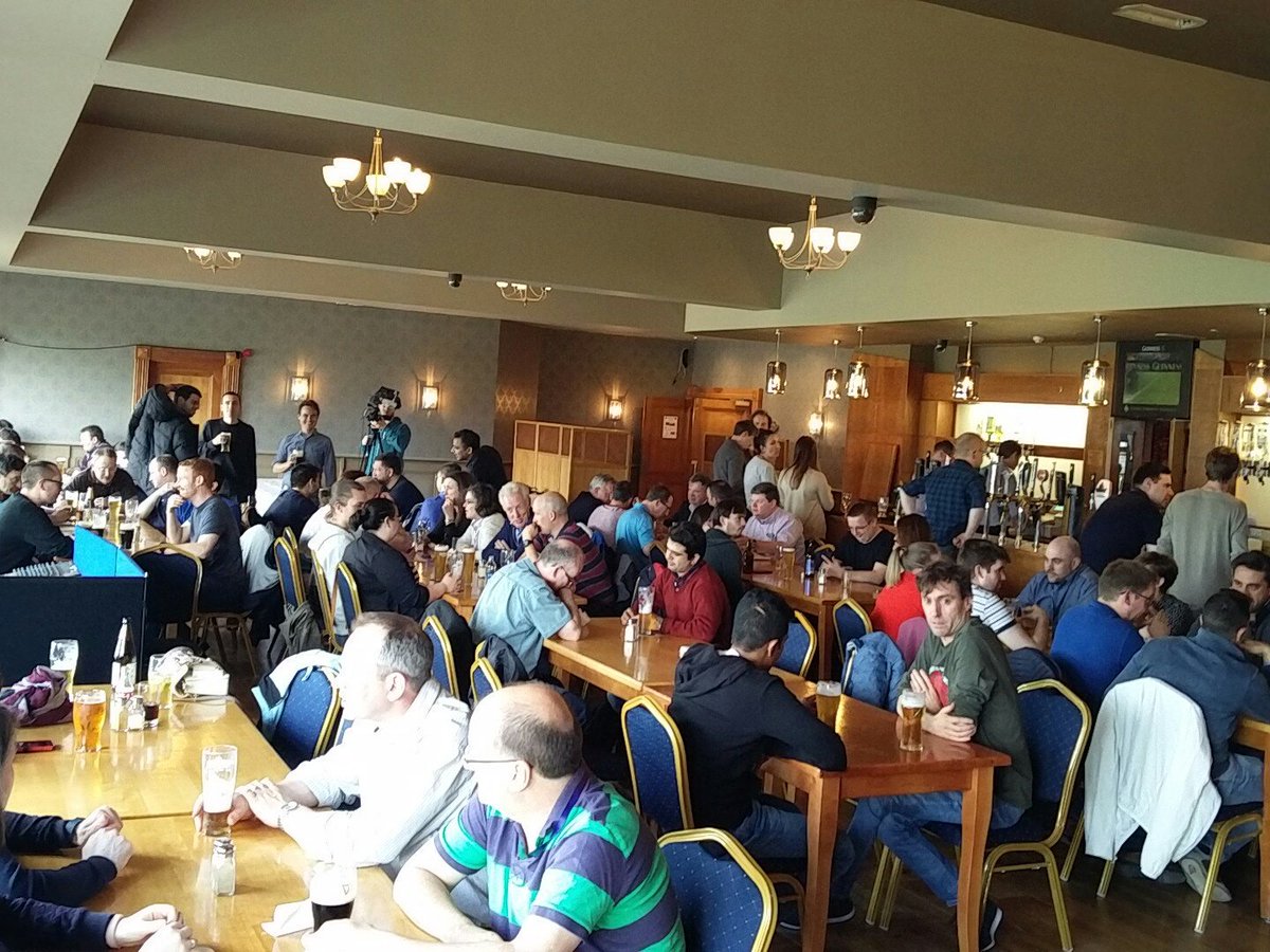 TechTalksAth's tweet photo. Great crowd @thebountybar. Bellies full, ready for #TechTalksAth https://t.co/V4m2S3NjZq