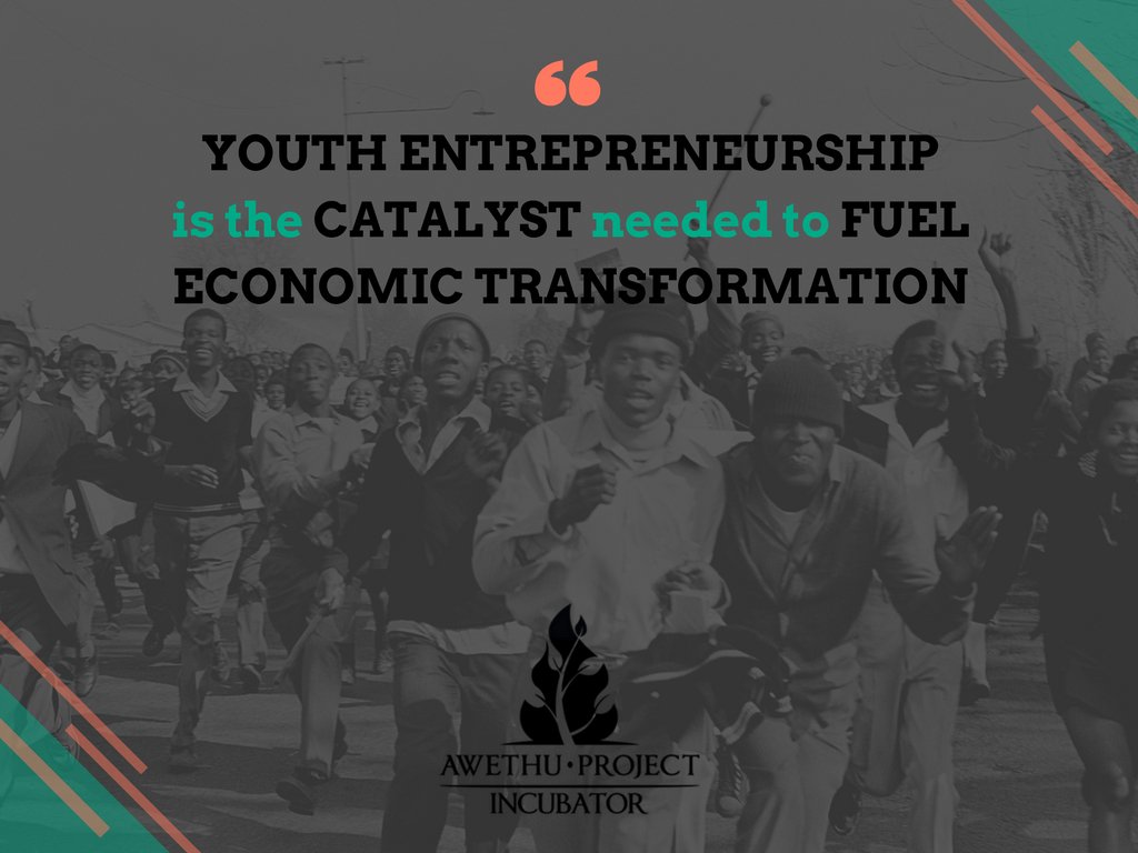 AwethuProject's tweet photo. Youth entrepreneurship is the catalyst needed to fuel economic transformation. Lets build the SA we want to live in! #AwethuValues #YouthDay https://t.co/1WWh5AULJJ