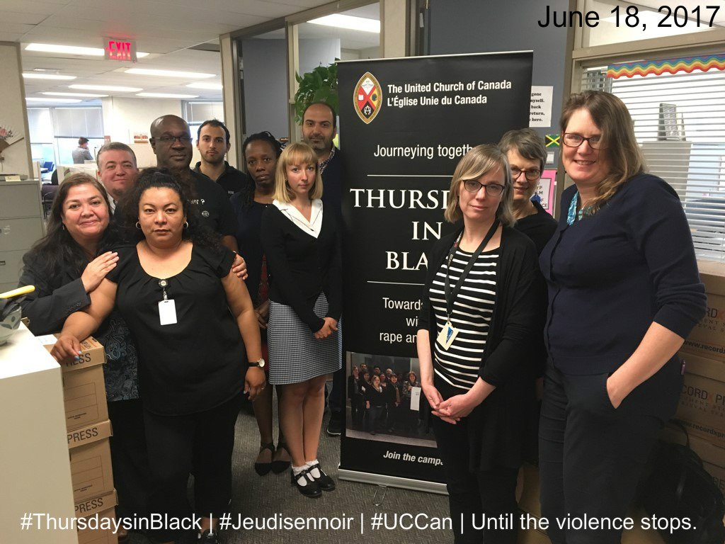 JusticeUCC's tweet photo. We continue to stand in solidarity with all those affected by sex- & gender-based violence #ThursdaysinBlack #UUCan https://t.co/wTJ3xSiJAh https://t.co/RH9Ell6ijf