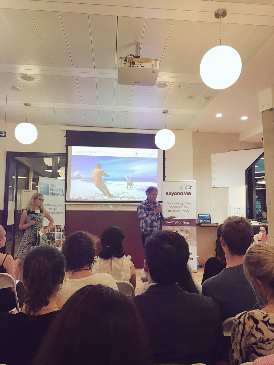 BeyondMe's tweet photo. @CHGN_news founder pitching at #themultiplier to fund their brand new leadership programme in Sierra Leone https://t.co/qk696xusxn