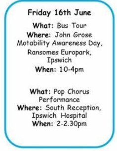 Utopia_Roxs's tweet photo. Don't forget @suffolkcarers will be @JohnGroseFord #Ipswich tomorrow Friday 16 #carersweek2017 #Physicial #MentalHealth #support https://t.co/WAQqyGQSiK