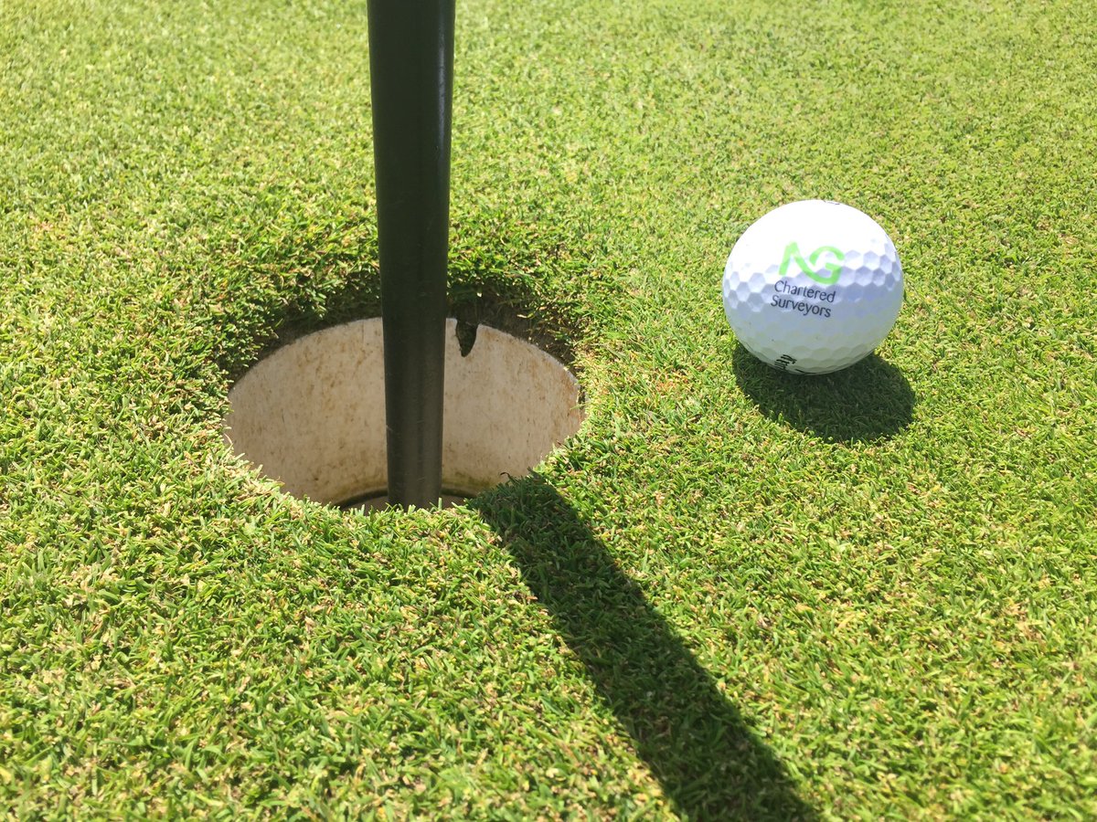 The sun shone, the golf... happened intermittently! Despite leaving the ball about here most of the time, somehow we managed to win! #hitit