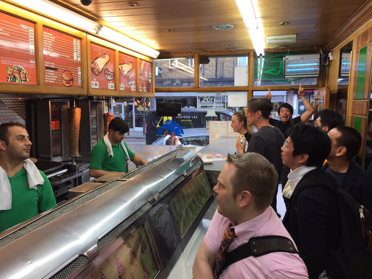 harrietalvis's tweet photo. @IFMFish @IFMFish2 @IFM_London I'm giving the Japanese and American delegates a taste of true British cuisine 😂😂😂 #eelscience2017 https://t.co/hdpfshxhmN