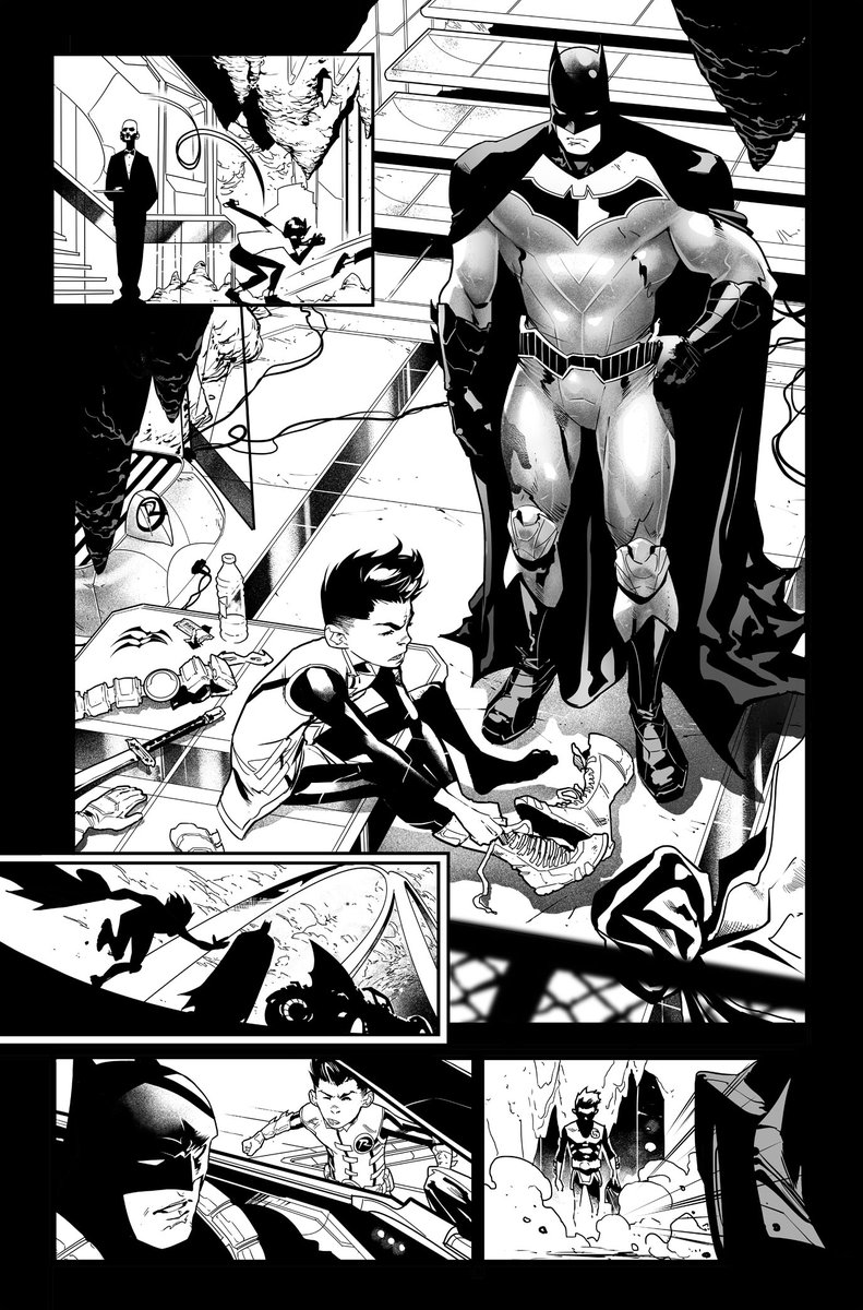 Family love...  #supersons #batman #damianwayne 
