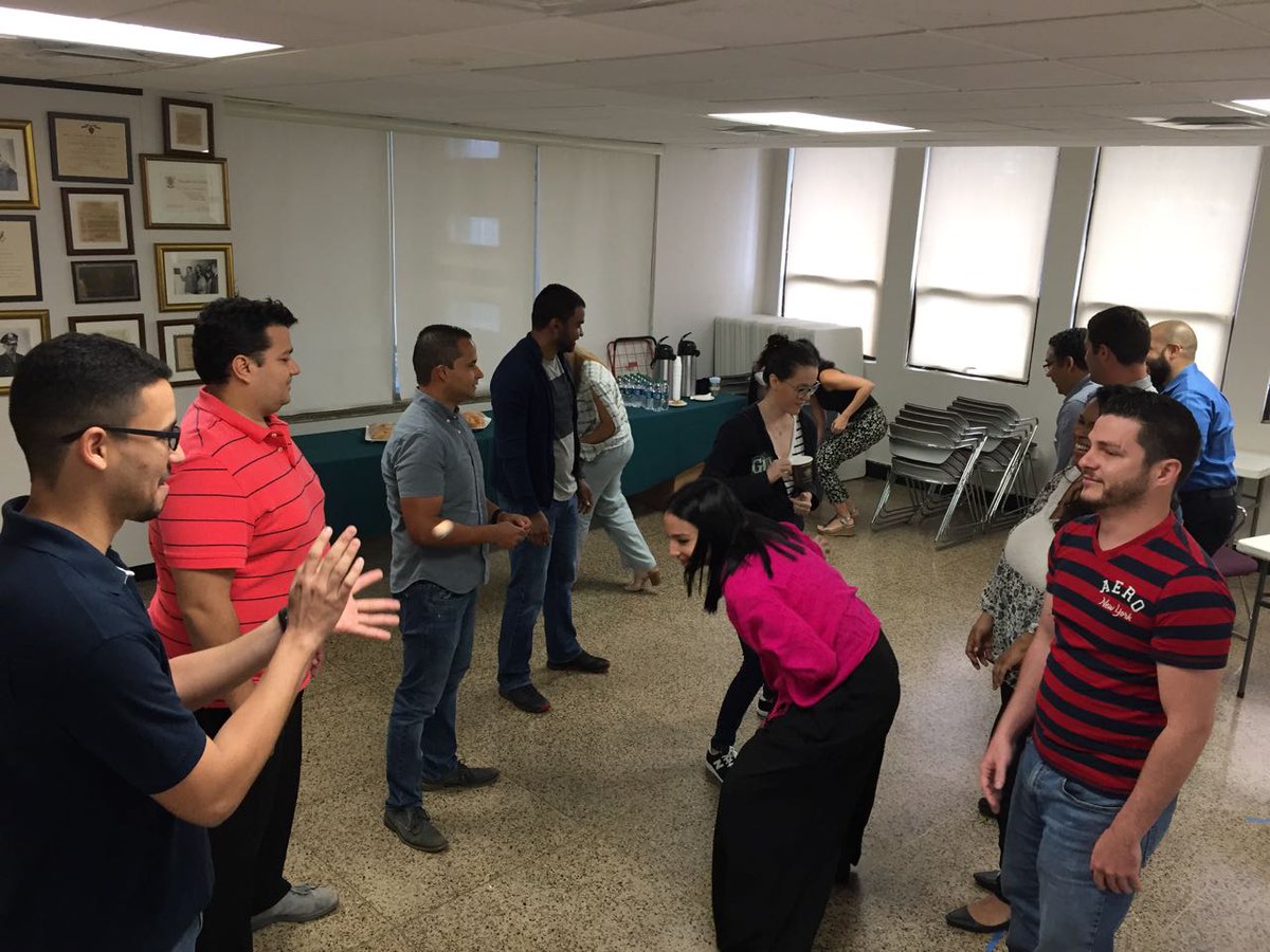 pborsella's tweet photo. @winnowmgmt And, here's a team of CSPOs running @borisgloger 's ball point game! (see if you can spot the small ball in-flight!) #productdevelopment https://t.co/jp8llT8l22