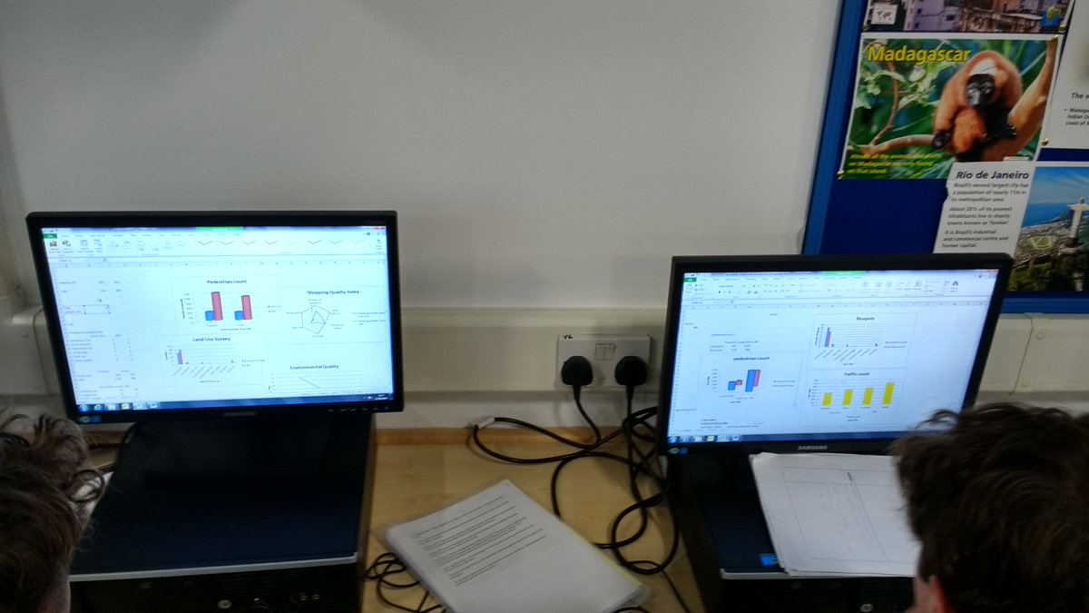 Hyndland_Maths's tweet image. Using excel to create charts and graphs in Geography #numeracyacrosslearning