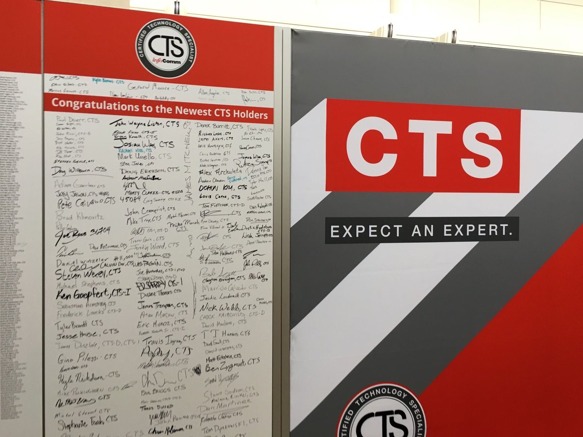 InfoComm's tweet photo. First CTS holder to show this tweet at the #ctswall gets a free hat. #InfoComm17 https://t.co/BpZWIUpIbg