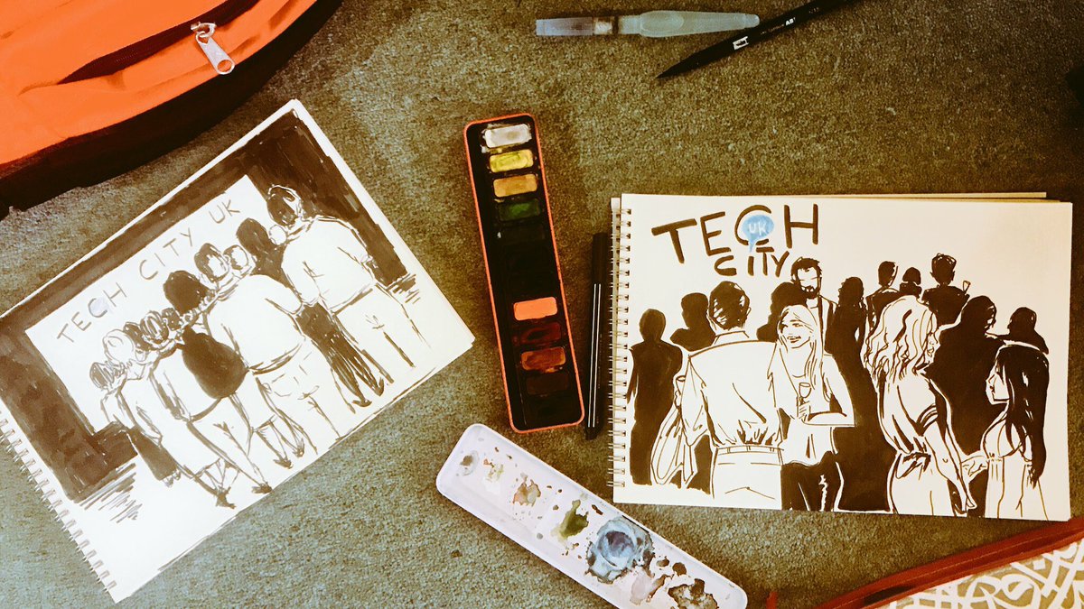 TechNation's tweet image. Thank you @wearedoodlette for live sketching our event #TechNation2022 #LTW