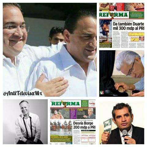 AntiTelevisaMx's tweet image. Oye inútil @ricardoalemanmx y @cirogomezl, ¿Cuánto les pagan,por no decir que borge y duarte dieron MILLONES al PRI?