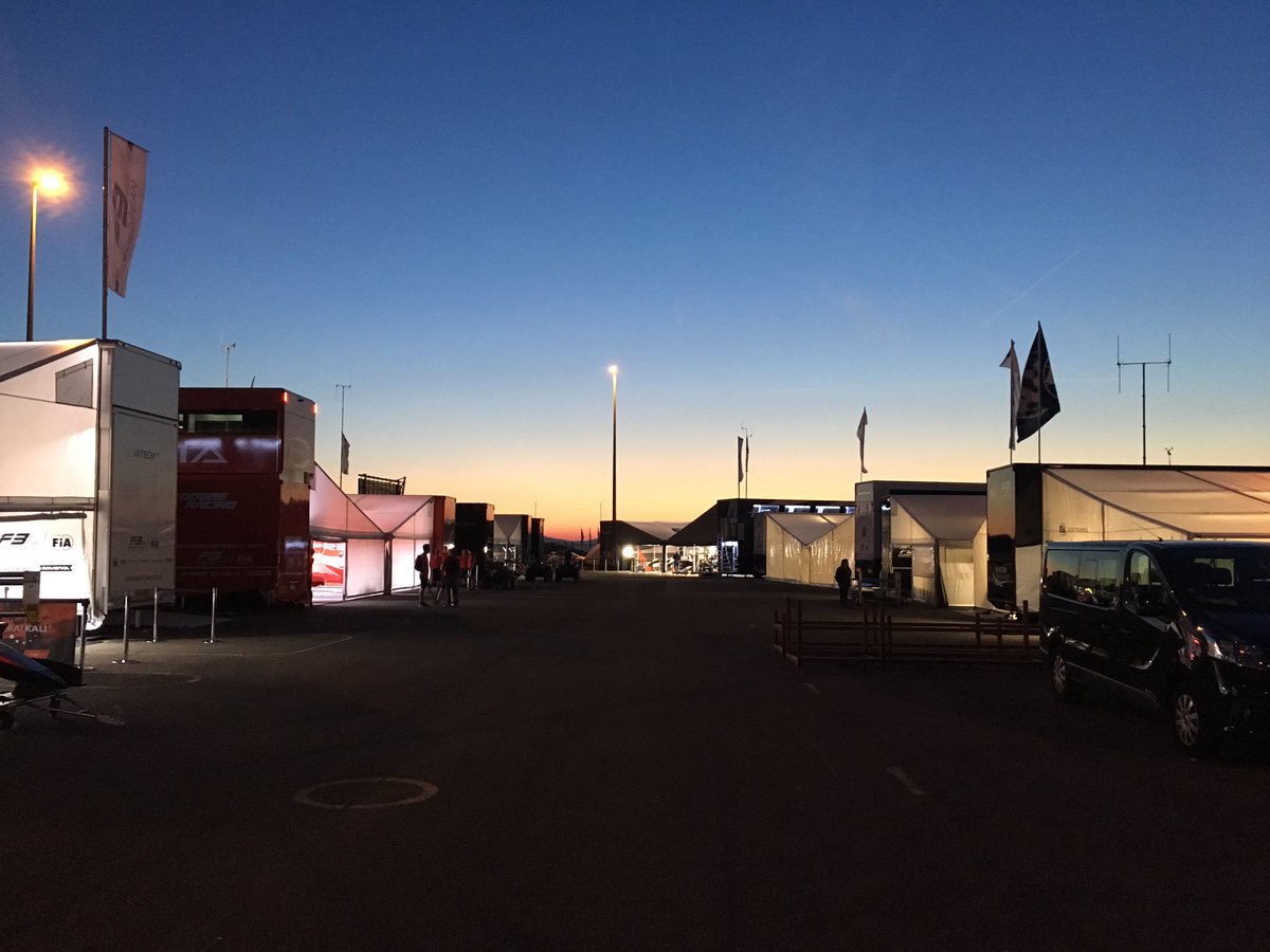 Formula_EM_'s tweet photo. Ready for tomorrow! Goodnight from the #FIAF3 paddock! #Hungaroring #round04 https://t.co/pwxCpgJkhV