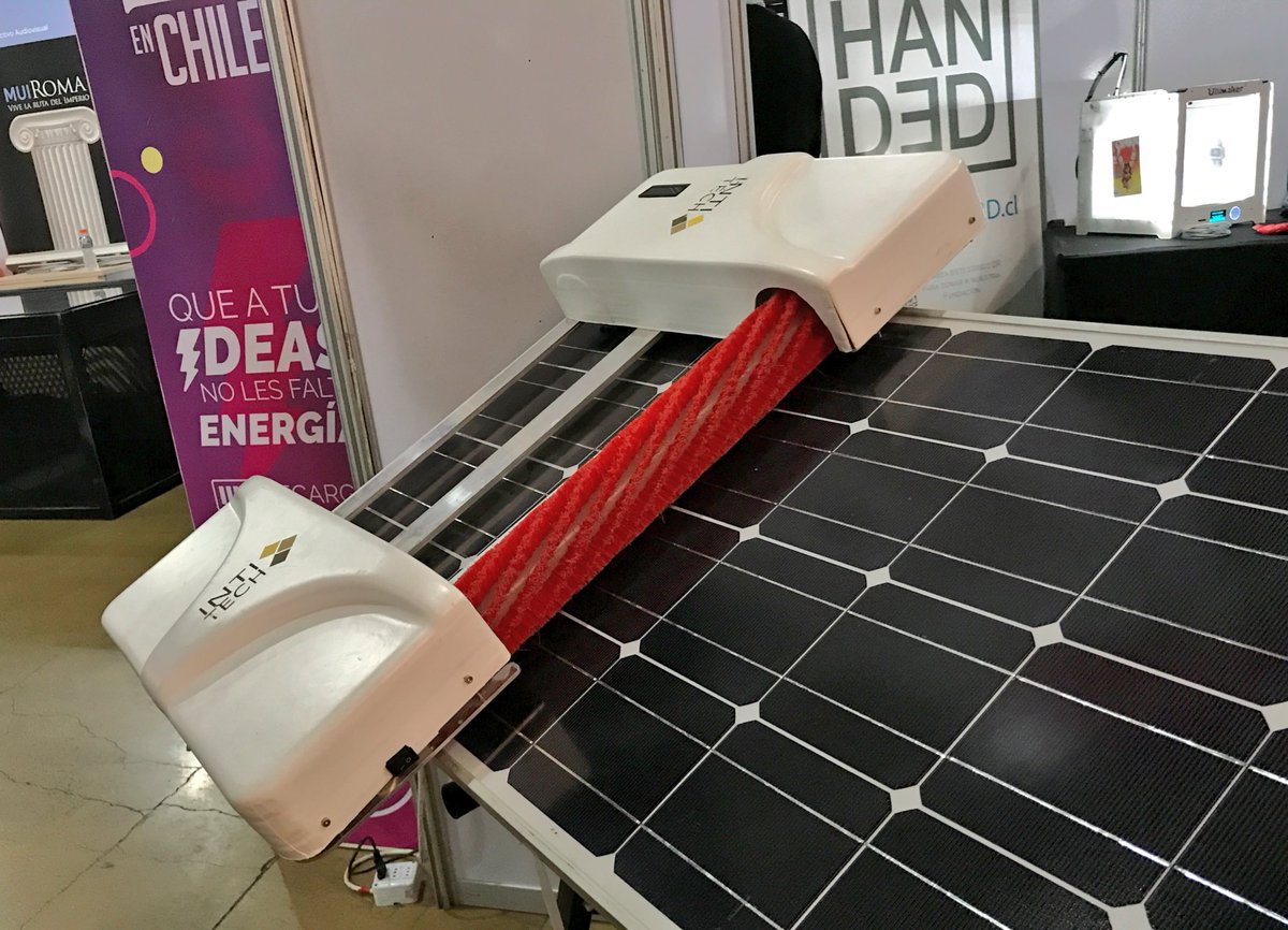 TheClover2030's tweet image. #IntiTech se presenta en @creoenchile (paseo del ingenio) con su limpiador automático de paneles solares 🇨🇱